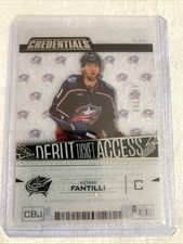 2023-24 UD Credentials Debut Ticket Access Acetate Adam Fantilli /149 #DTA-AF