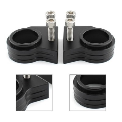 2x HandleBar Riser Handlebar Lift Clamp Adapter for Kawasaki ZZ-R600 1990-2007