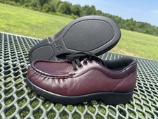 SAS Take Time Comfort Walking Shoes Womens Size 6W Wide Antique Wine Leather