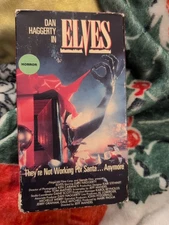 Elves 1989 VHS Aip Studios, Dan Haggerty, Rare Horror Christmas Slasher