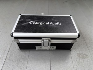 ORASCOPTIC SURGICAL ACUITY DENTAL LOUPES GLASSES TITANIUM FRAME Gold W/ STOWCASE