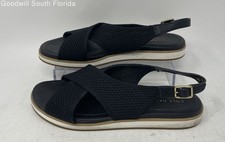 Cole Haan Womens Mikaela Black Stitchlite Open Toe Slingback Sandals Size 7B