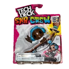 Shred Pack Tech Deck SK8 Crew Fingerboard w/Figure -SERIES 1