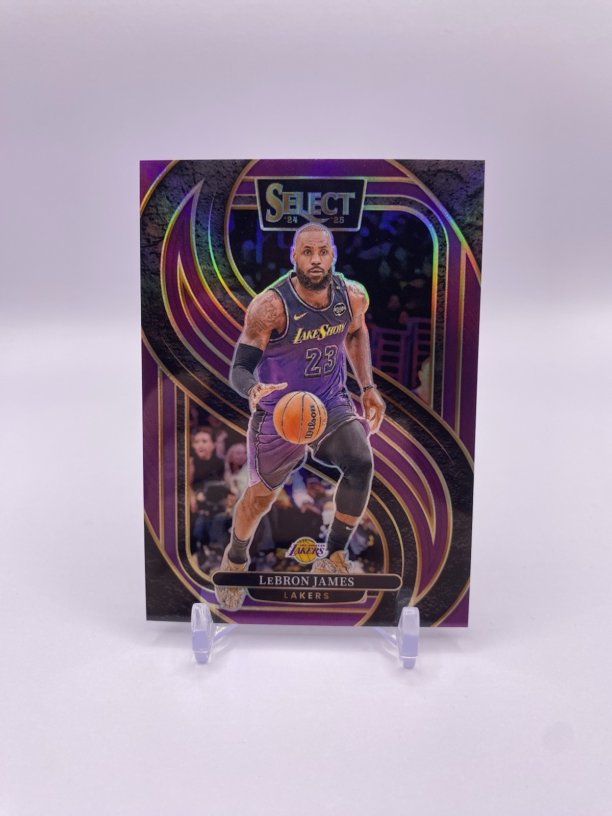 2024-25 Panini Select - Premier Level LeBron James #111 Purple Prizm /99
