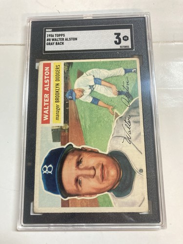 Walter Alston [Gray Back] #8 card
