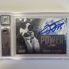 2020 Topps Stadium Club - Power Zone Frank Thomas #PZ-17 BGS 10 Autograph
