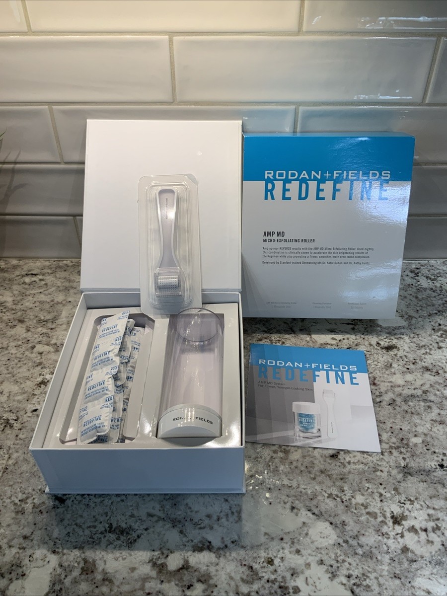 Rodan + Fields Redefine AMP MD micro exfoliating derma roller kit