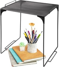 Versatile Metal Mesh Organizer Shelf, Stackable, for Standard Size Lockers, A...
