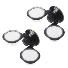 2-Pack Black Double Reptile Feeder with Suction Cup, 6 Feeding Cups for Gecko