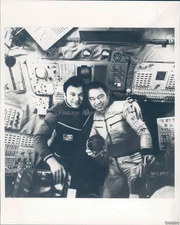 1978 Soviet Cosmonauts Cockpit Slayut Space Station Orbiting 8X10 Vintage Photo