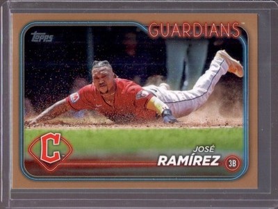 JOSE RAMIREZ 2024 Topps Series 1 #114 Gold Parallel #1062/2024