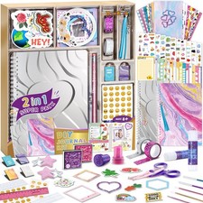 2-Pack DIY Journal Kit for Girls - 200 Pcs Journal Set for Teen  Tween Girls...