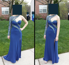 Tony Bowls Evenings Dress Blue, Size 4, TBE11413, Prom, Bridal