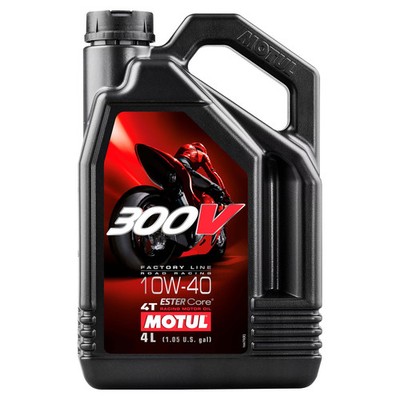 Motul Motoröl 300V 4T 10W40 Vollsynthetisch 4L Road Racing Power