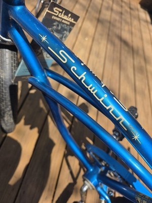 1968 SCHWINN STING-RAY Flamboyant blue S2 s7 Center Silverglow