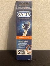 3 ORAL-B Deep Sweep Replacement Toothbrush Tooth Brush Heads Refills Triaction