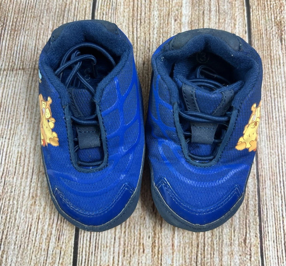 Zapatos Cuna Vintage Baby Winnie The Pooh Azul Talla 3  Foto 2 de 4