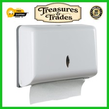 Image of Multifold Hand Towel Dispenser Wall Mounted, 200 Paper Capacity, White