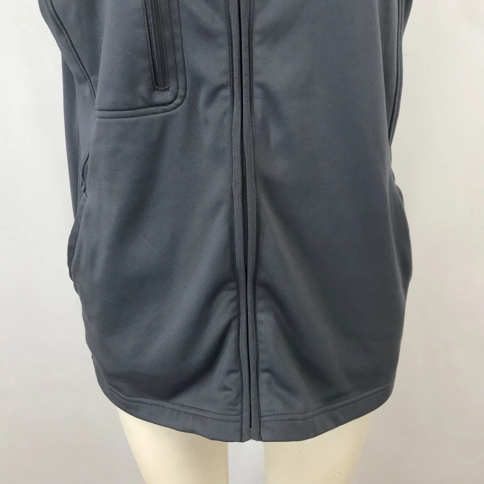 WONDERWINK ~ WOMENS MEDIUM ~ GREY FULL ZIP STRETCH VEST - Image 3 of 4