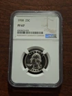 1958-P Washington Quarter PF 67 Proof Nice Luster 90% Silver