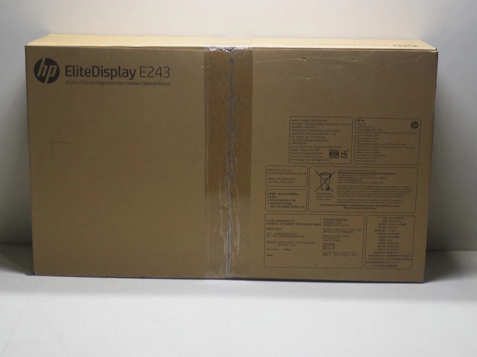 HP EliteDisplay E243 24" HDMI LED Monitor 1920x1080 - New Factory Sealed - Image 2 of 3