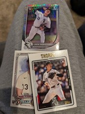 2025 Drew Thorpe 3 Card Rookie Lot Bowman Chrome Mega Refractor, Ginter Archives