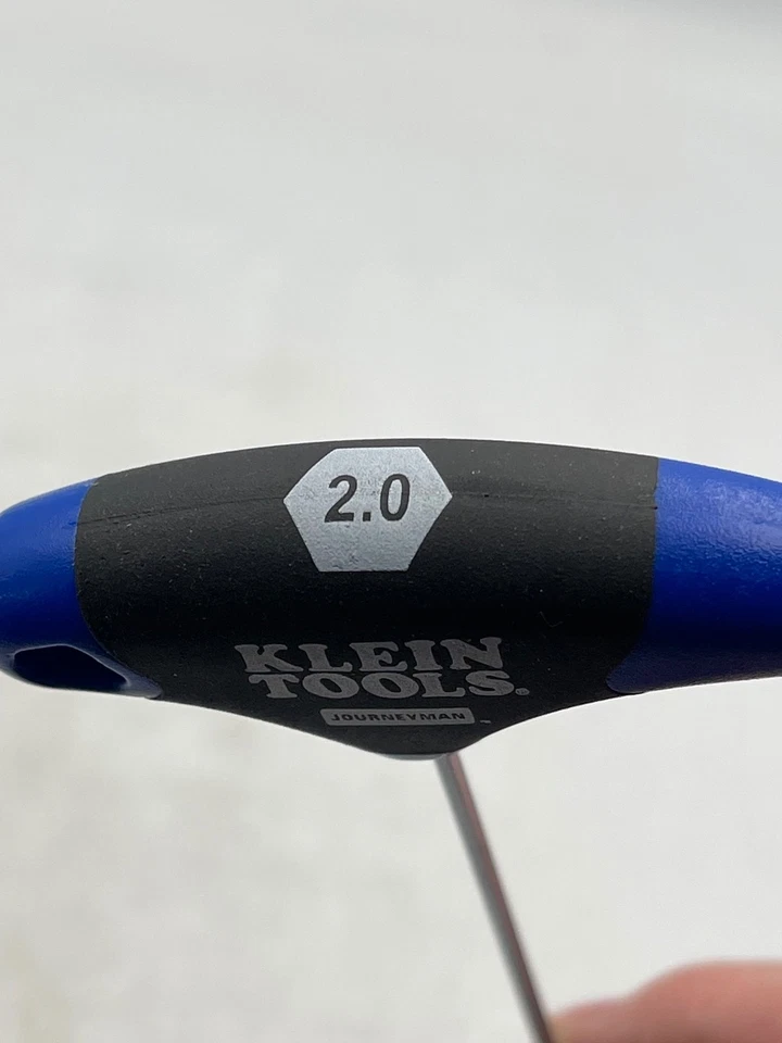 Klein Tools T-Handle Hex Key 2.0mm Journeyman Extra Long Metric Shaft 10in - Image 4 of 4