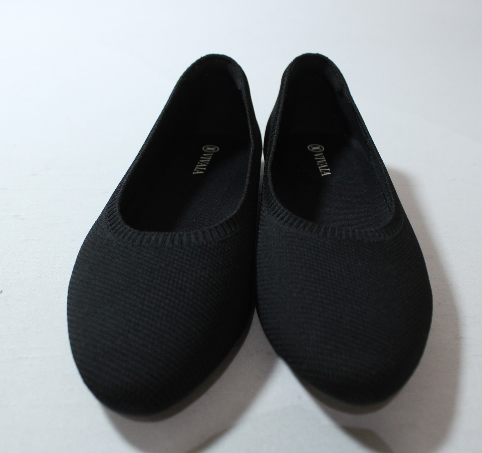 Vivaia Women's Tamia 2.0 Almond-Toe Ballet Flats JL3 Black Size US:9-9.5 UK:6.5