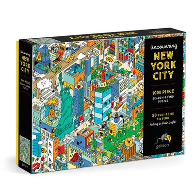 Uncovering New York City Search and Find 1000 Piece Puzzle Galison Spiel Jigsaw