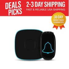 Reliable Wireless Doorbell with  Rating and 5-  – Black Design