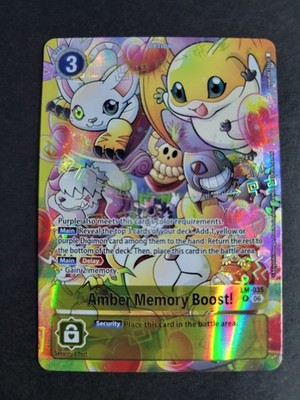 Amber Memory Boost! (Alternate Art) LM-035 Promo Digimon Starter Deck