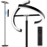 Stehlampe Wohnzimmer LED Dimmbar Modern Deckenfluter Touch Fernbedienung 22W
