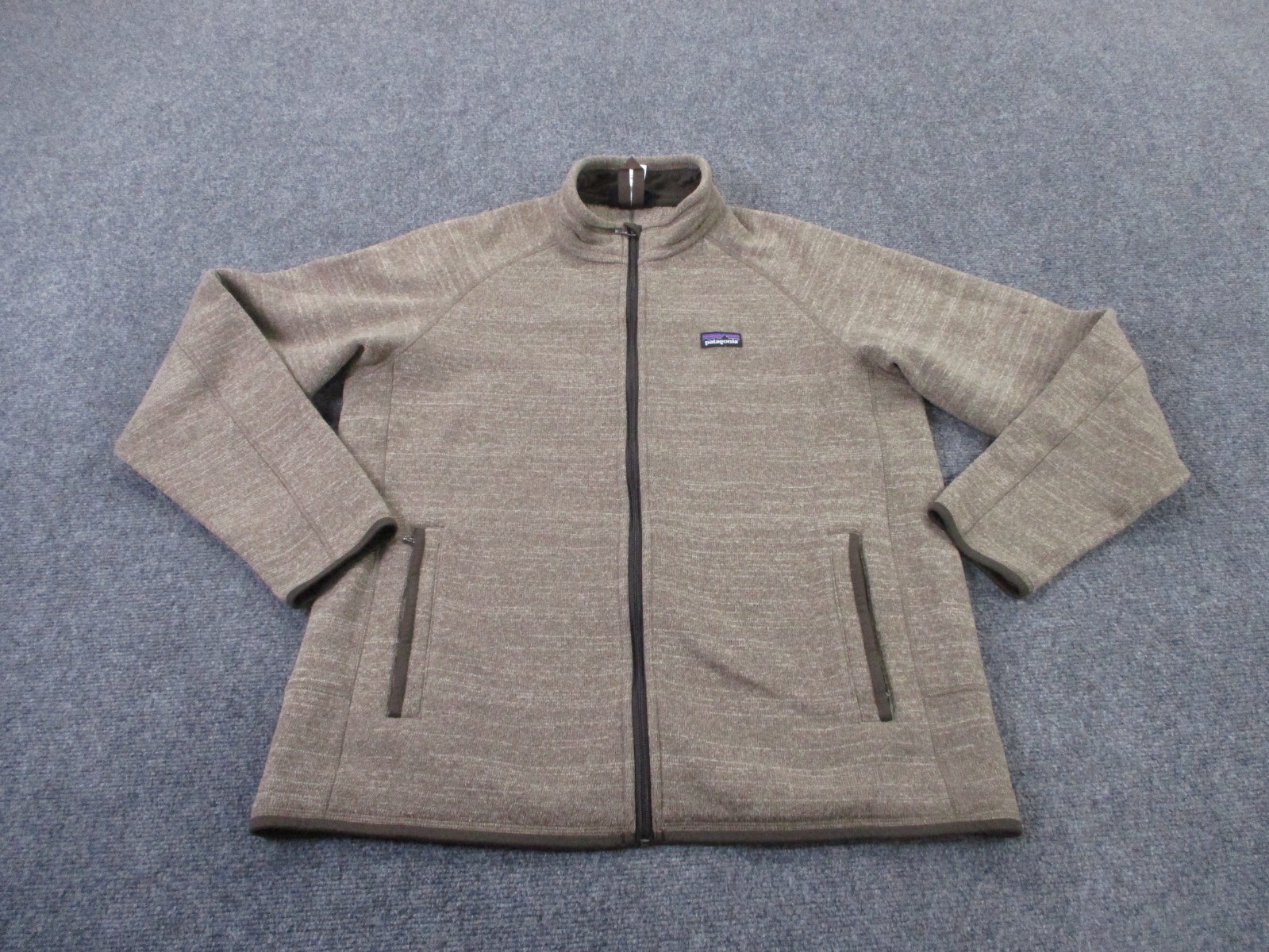 Patagonia Men's L Beige Fleece Better Sweater Jacket for Hiking Camping Outdoors