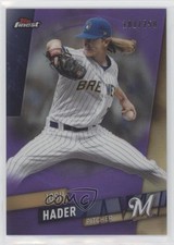 2019 Topps Finest Purple Refractor 181/250 Josh Hader #94 0bt4