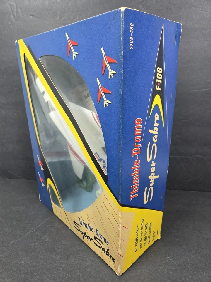 Cox Thimble-Drome Super Sabre F-100 w/.020 PEE WEE Engine #5400-700  NICE!  VGC! - Image 3 of 4