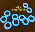 Pack of 10 'Glow in the dark' Blue Session Lunarings - Carp bite alarm rings
