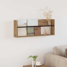 Étagère à magazines avec étagère Bois d'ingénierie Rangement mural vidaXL vidaXL