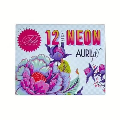 Neon 12wt Tula Pink TP12NC3 Aurifil Neu 3x 1.000 Meter