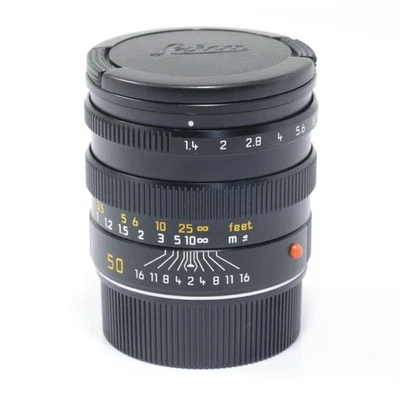 Leica Summilux-M 50mm F1.4 Objectif Noir Avec Pare-Soleil Intégré 11868 - Photo 1/4