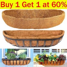 Trough Wall Basket Coco Liner Preformed Coir Fibre Replacement Planter Insert UK