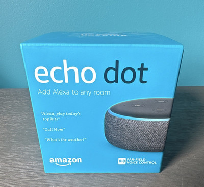 Amazon Echo Dot Smart Speaker Alexa Wi-Fi Bluetooth 3.5mm Jack Blue