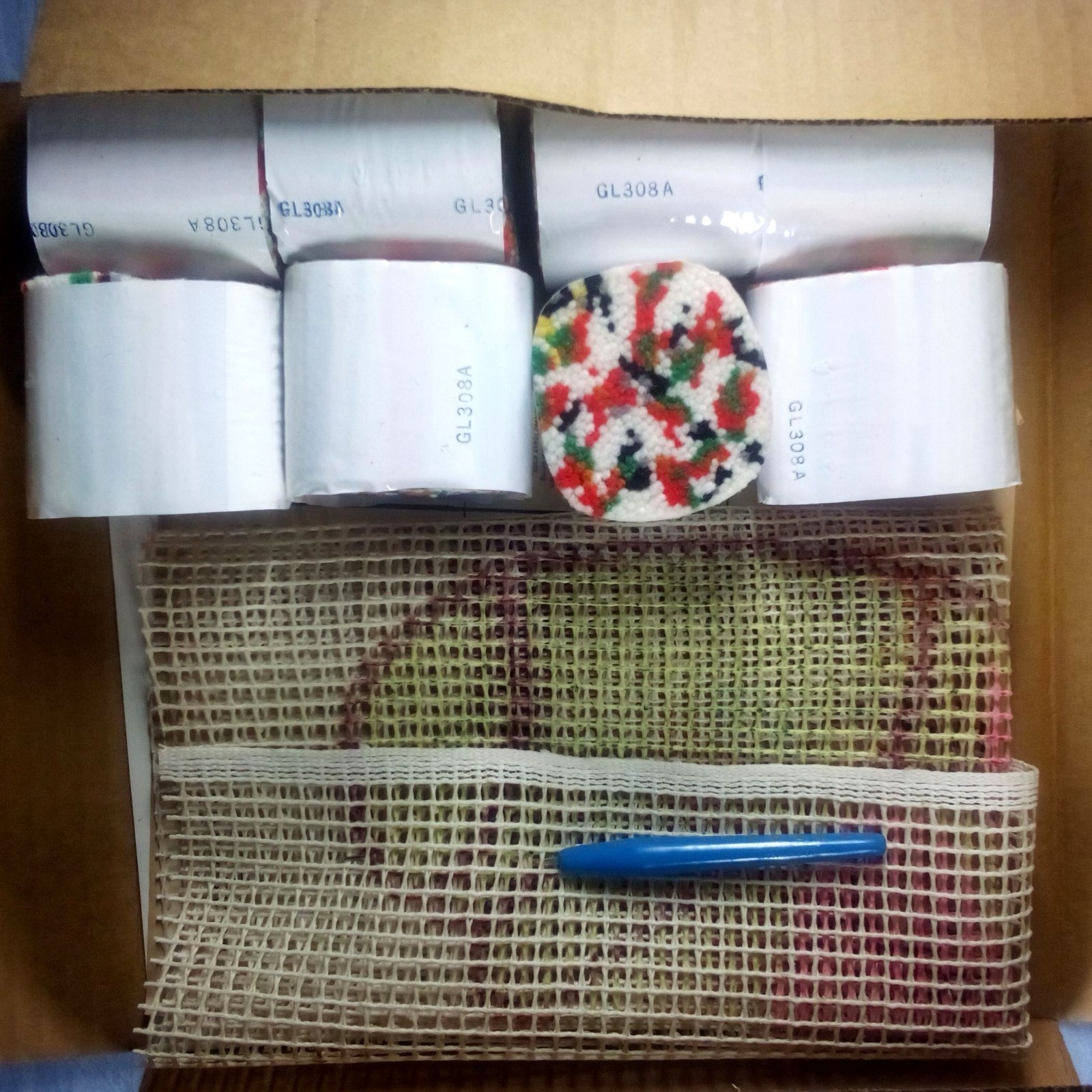 Vintage 1978 Millcraft Garfield Latch Hook Rug Kit - GL308 Joy 14x26