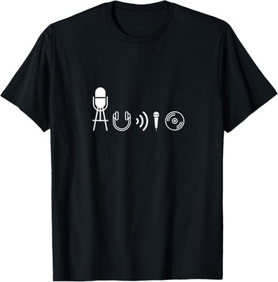 Audio Symbols from Sound_ Music_ Live Production_ Engineer Gift Unisex T-Shirt