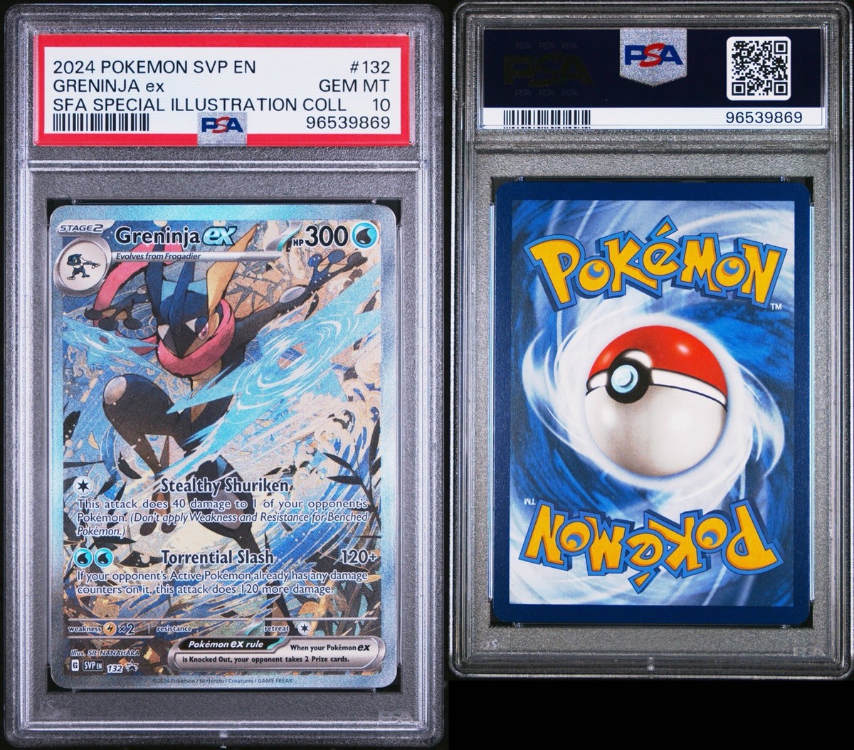 PSA 10 Pokémon Greninja EX 132 Shrouded Fable Special Illustration