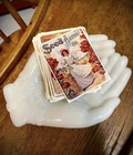 Vintage Avon Touch Of Beauty Open Hands White Milk Glass Soap Trinket Dish 1970s
