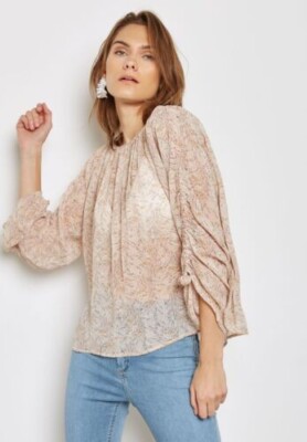 Topshop Bedrucktes Bommeltop Rosa Größe UK 6 UVP 45£ DH8 UU 21