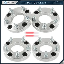 4Pc 1" 4x114.3 to 5x114.3 Conversion Wheel Adapters 1/2"x20 4 Lug to 5 Lug Wheel