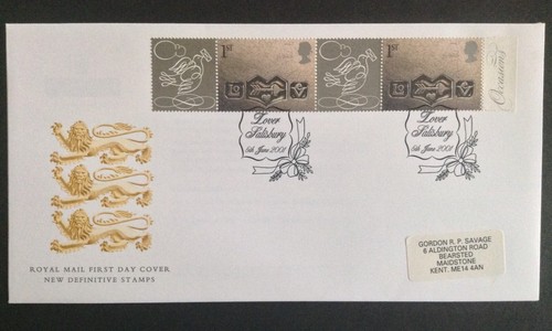 GB QEII 2001 Occasions Smiler Sheet on 6 Covers, Lover Salisbury S/H/S - Picture 4 of 6