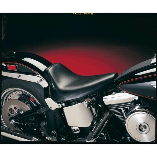 Le Pera LN-007 Smooth Black Stitch Bare Bones Solo Seat 84-99 Softail FXST FLST - Foto 2 di 2