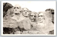 RPPC~Mount Rushmore Memorial Black Hills South Dakota~Real Photo Postcard